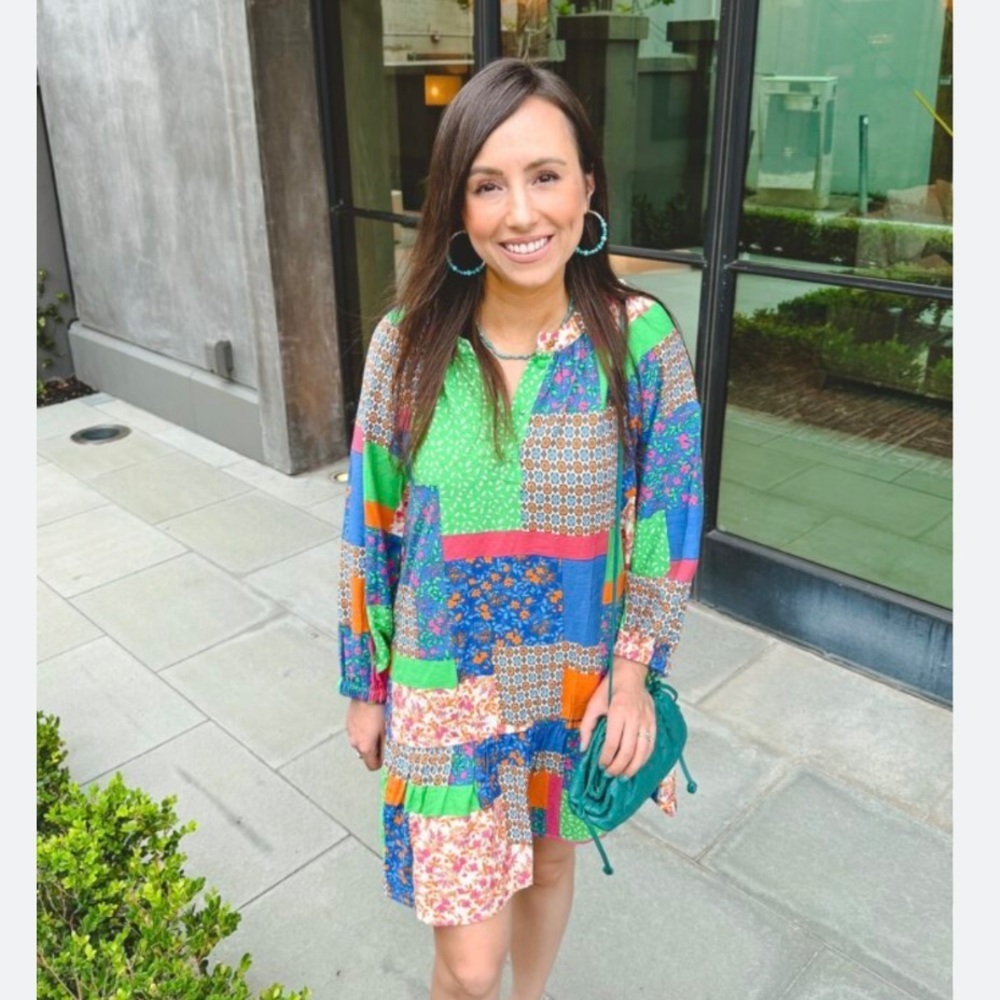 Fate All In Good Time Patchwork Dress - Picture 7 of 8